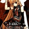 goth anime girl dark