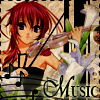 anime girl with violin music